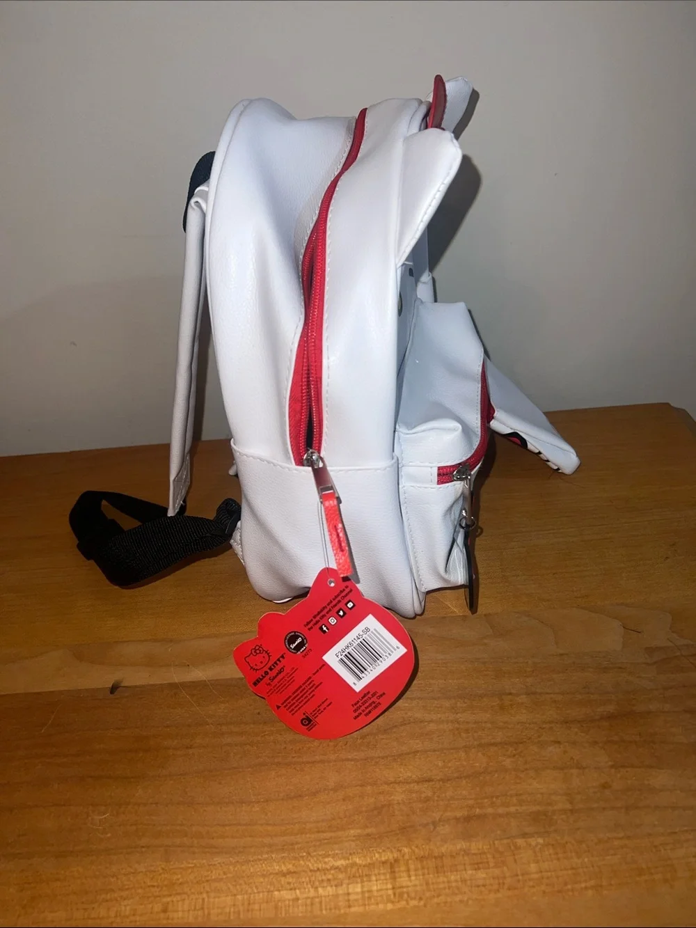 Hello Kitty White and Red mini Backpack with Matching Pouch
